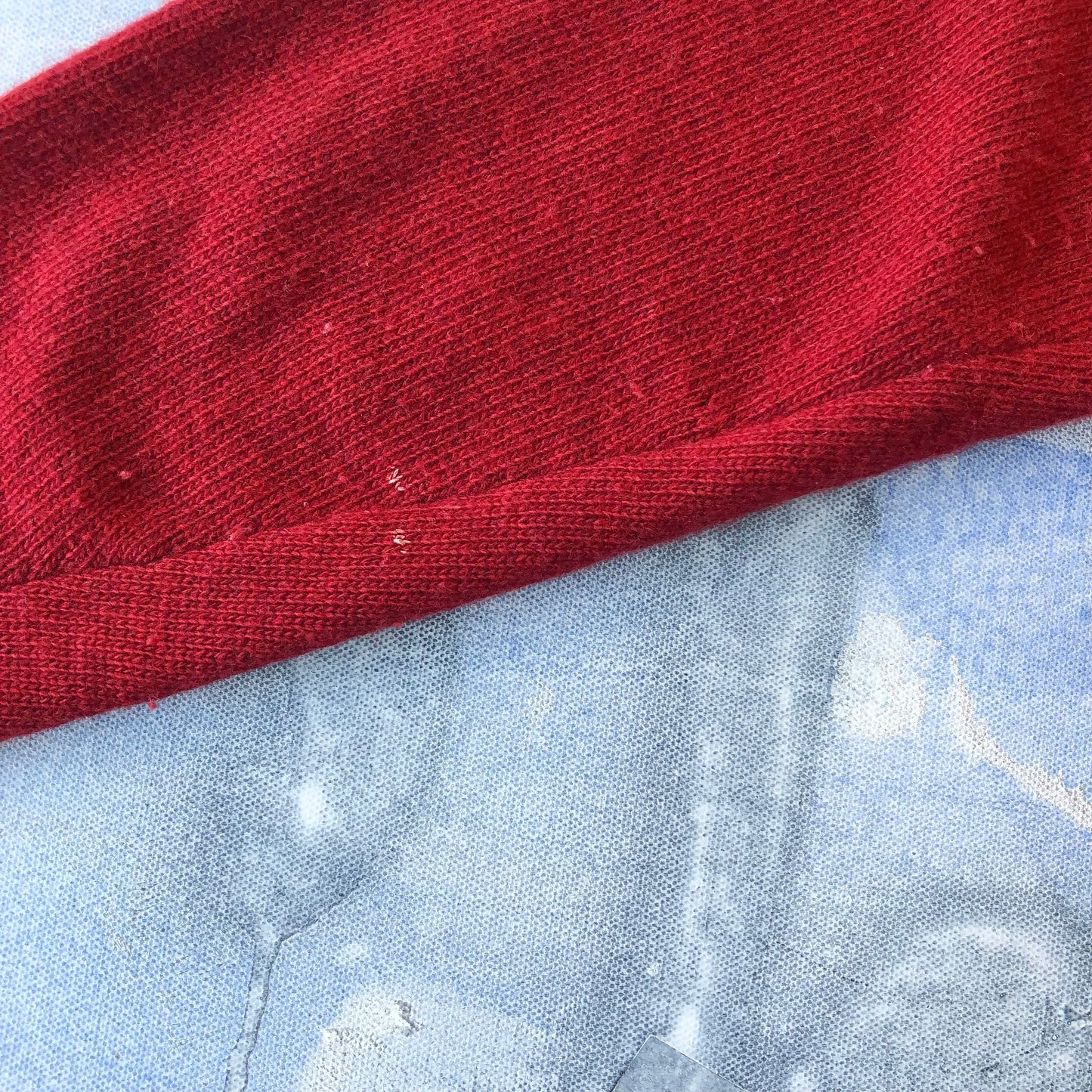 Vintage Quebec Varsity Wool V Neck Sweater M
