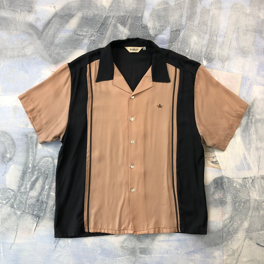 DaVinci Camp Collar Rockabilly Button Shirt L