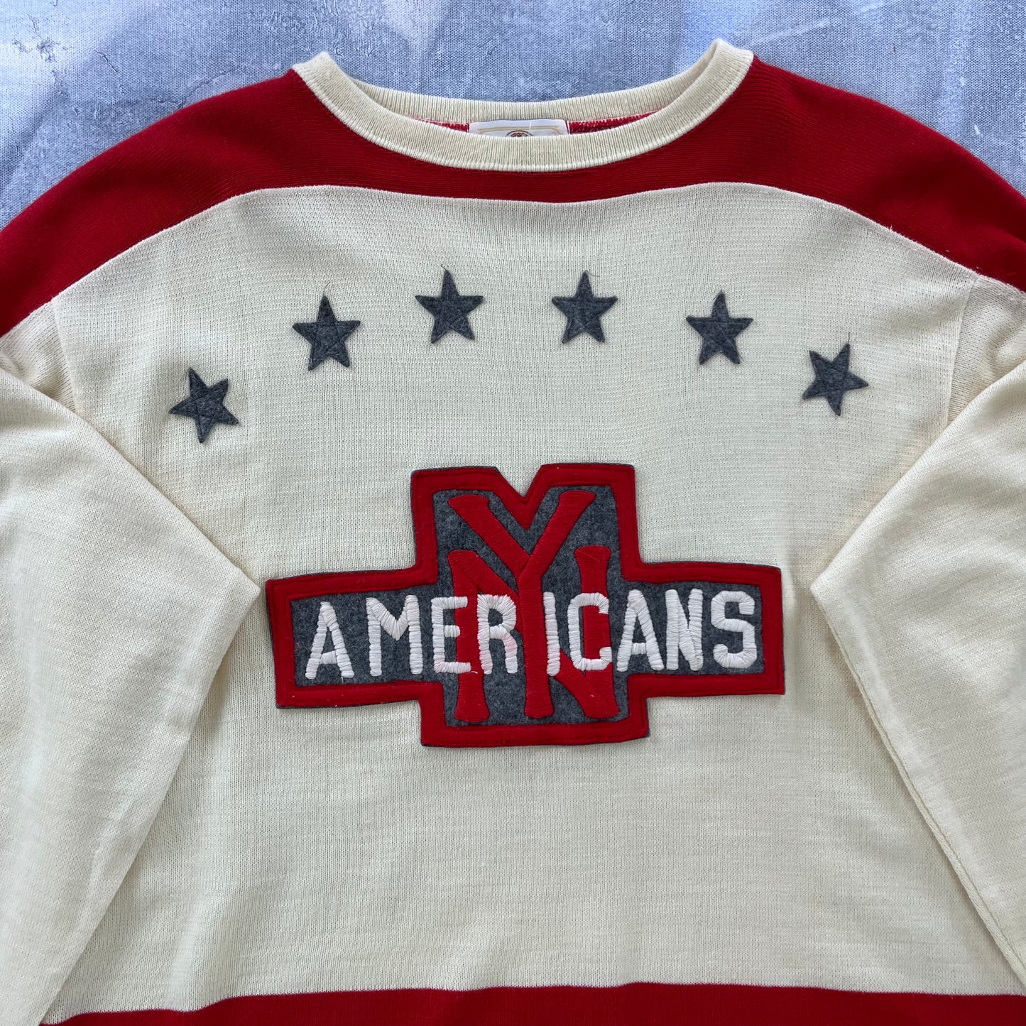 Vintage New York Americans CCM NHL Heritage Sweater Jersey XL