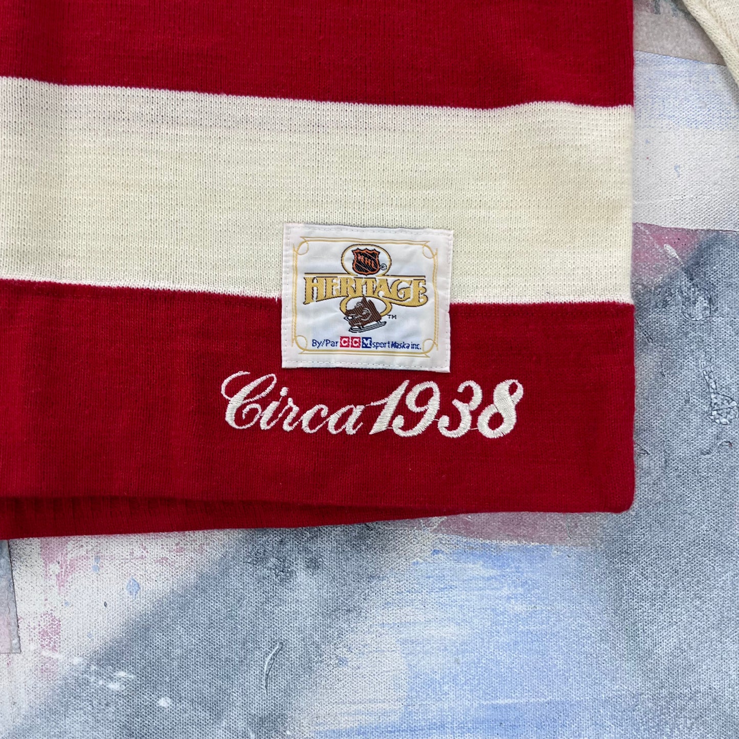Vintage New York Americans CCM NHL Heritage Sweater Jersey XL