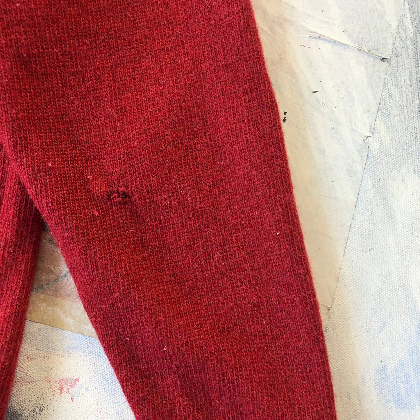 Vintage Quebec Varsity Wool V Neck Sweater M