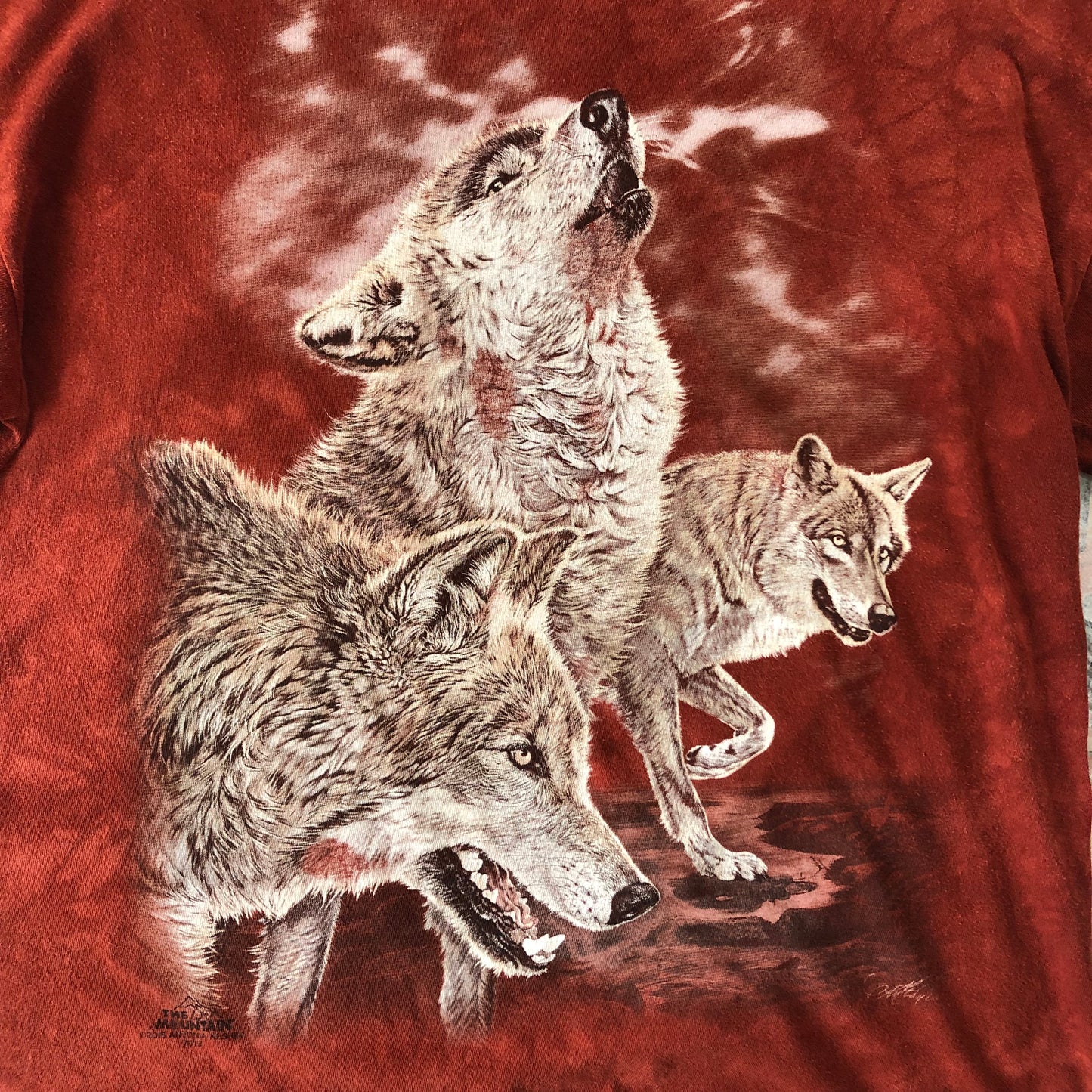 Vintage The Mountain Wolf Pack T Shirt XL