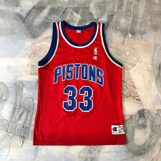 Champion NBA Detroit Pistons Grant Hill 33 Jersey M