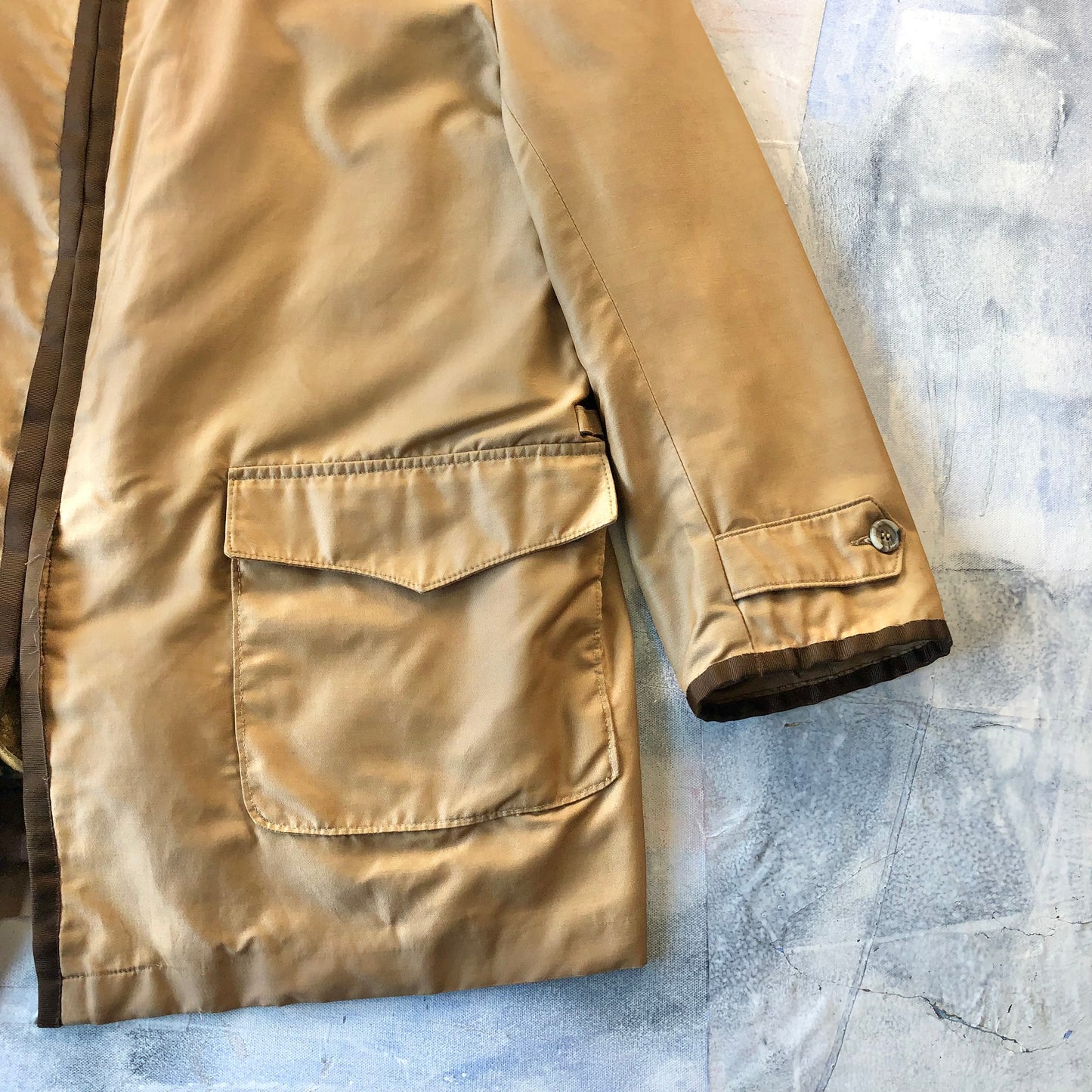 Vintage 60s Croydon Fur Lined Barn Zip Jacket XL