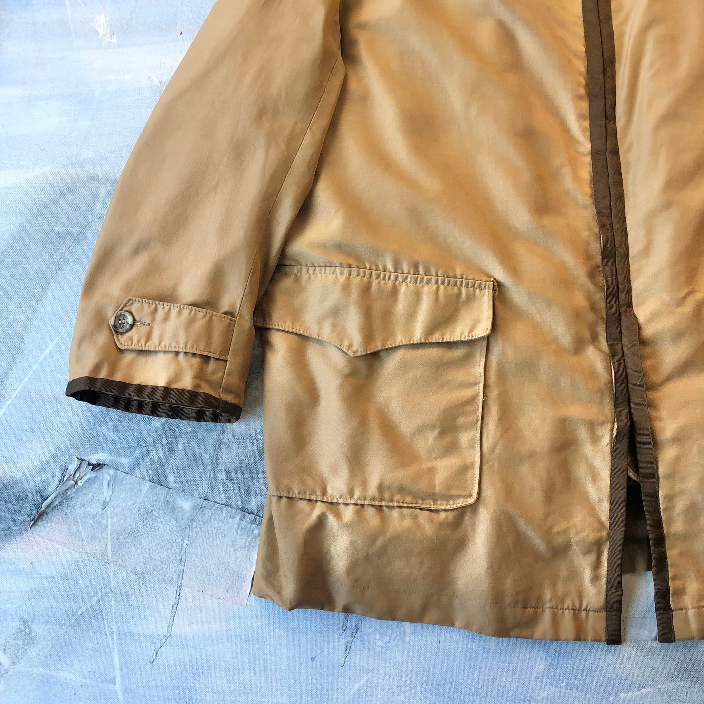 Vintage 60s Croydon Fur Lined Barn Zip Jacket XL