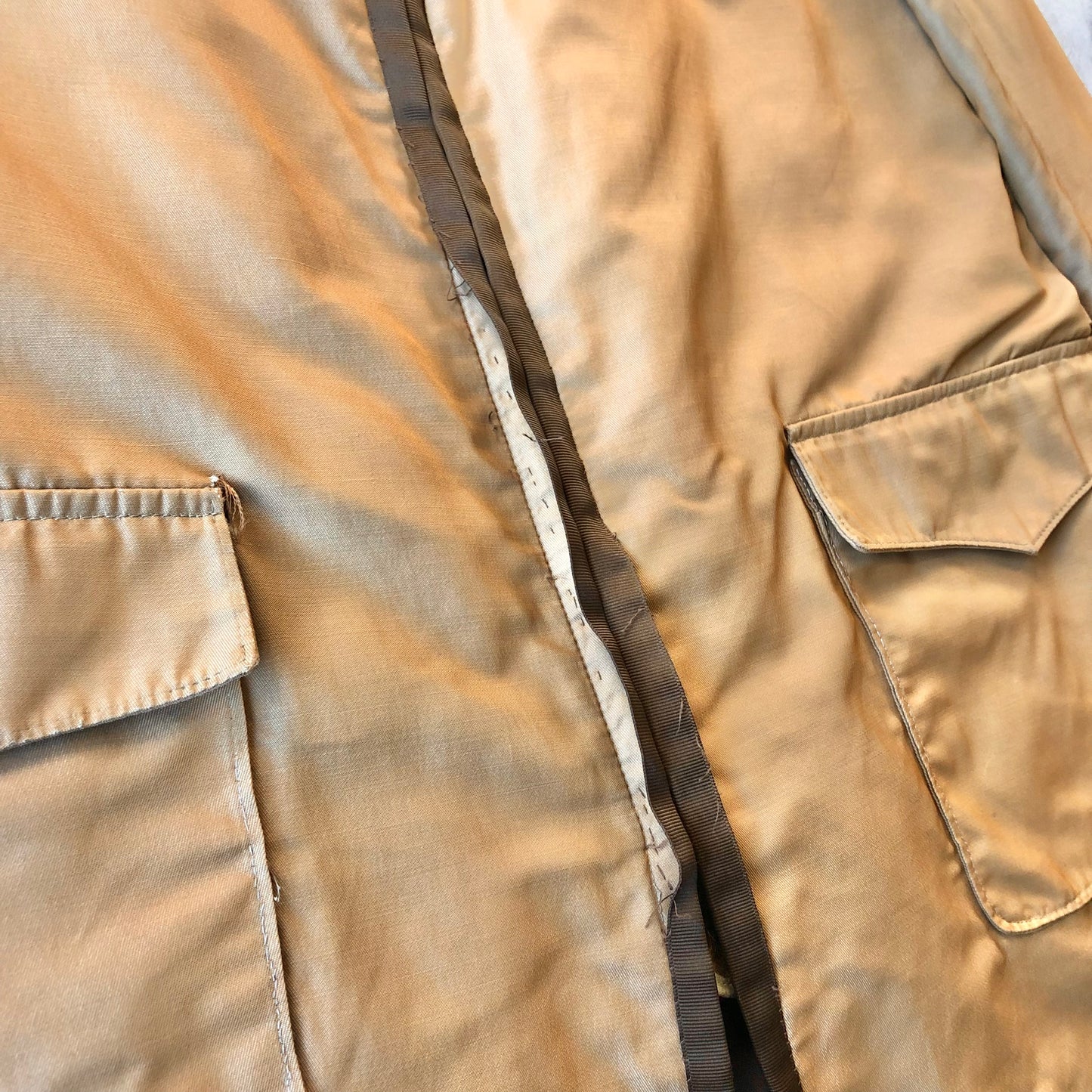 Vintage 60s Croydon Fur Lined Barn Zip Jacket XL