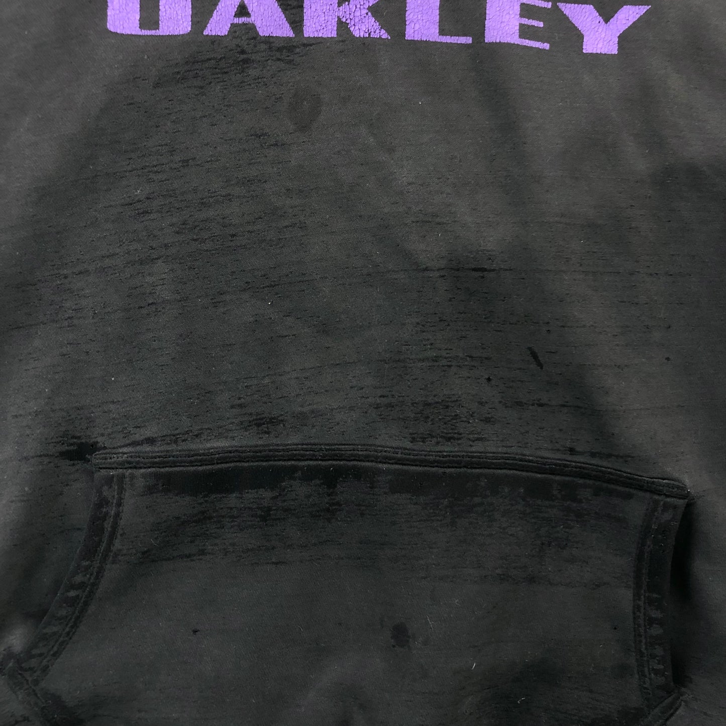 Vintage Oakley Distressed Pullover Hoodie Sweatshirt XL