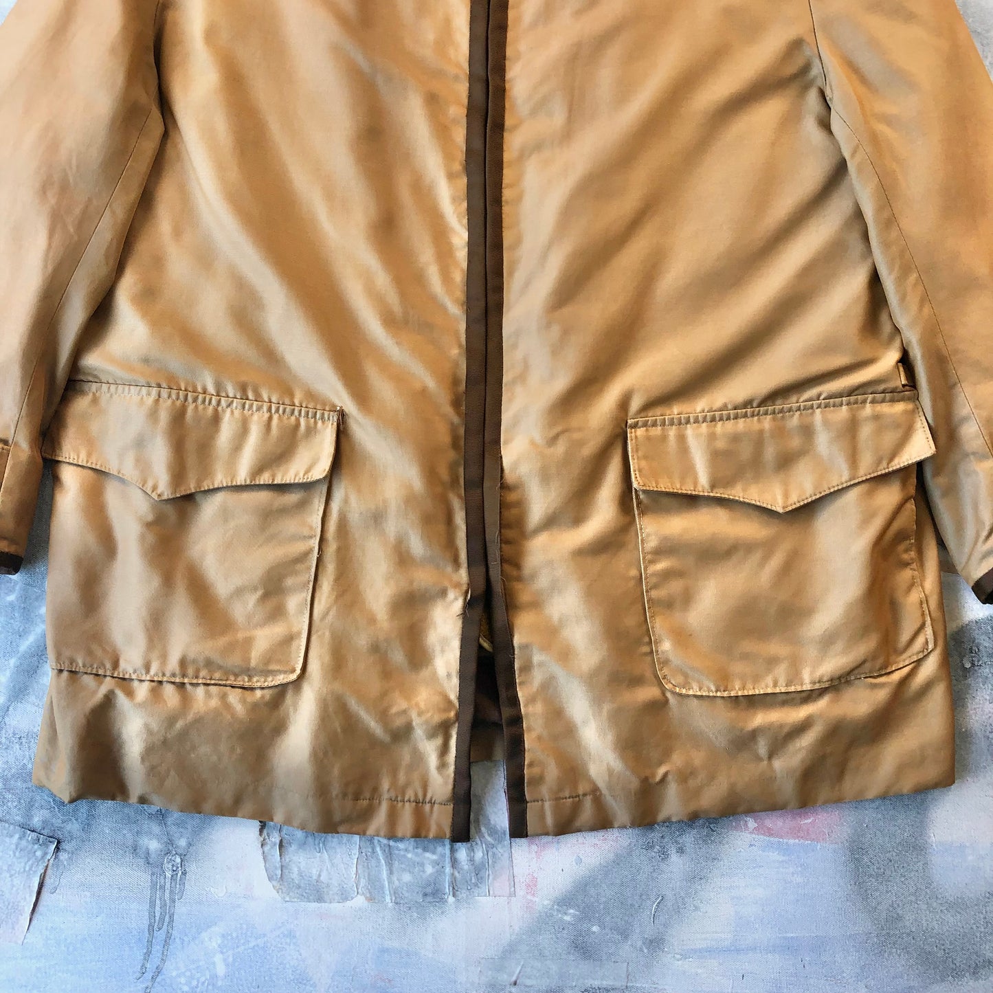 Vintage 60s Croydon Fur Lined Barn Zip Jacket XL