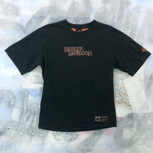 Vintage Harley Davidson Motorcycles Embroided Anchorage Alaska T Shirt L