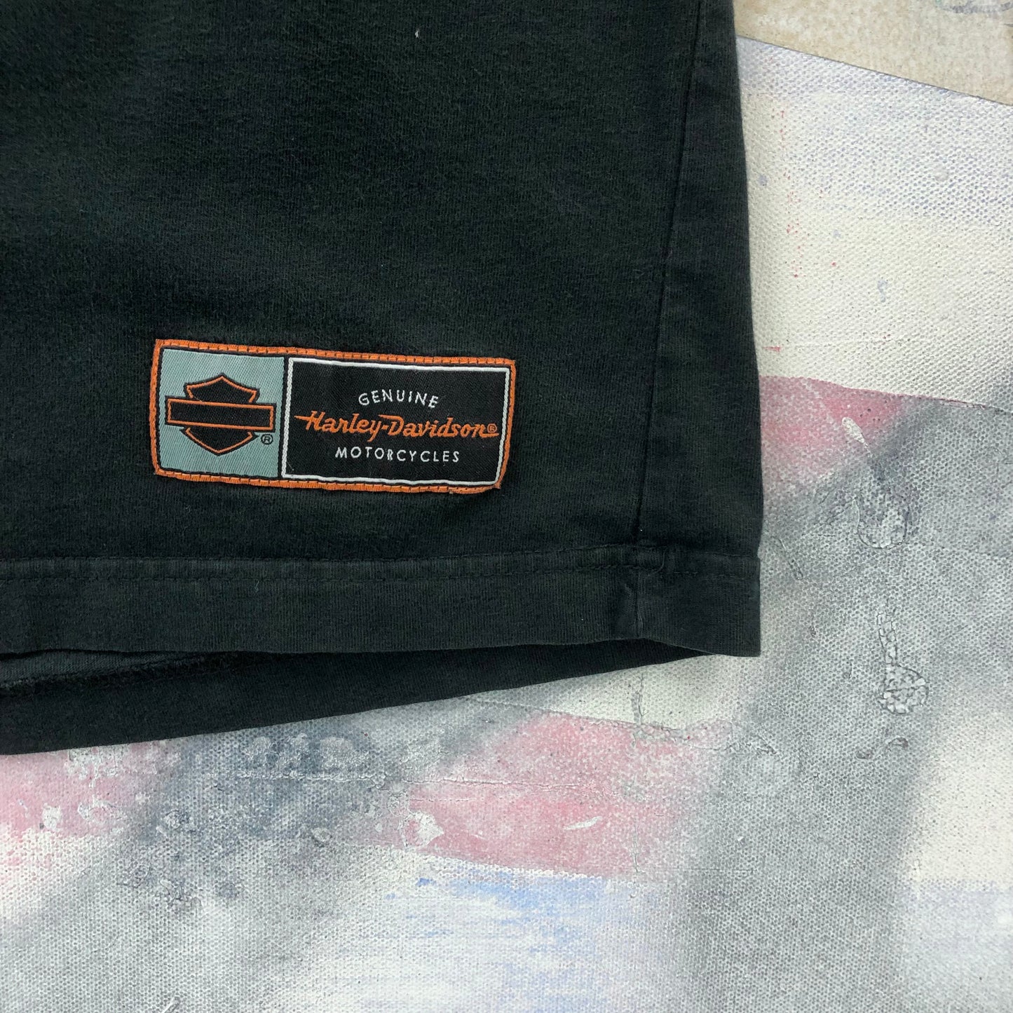 Vintage Harley Davidson Motorcycles Embroided Anchorage Alaska T Shirt L