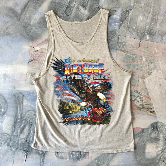 Vintage 16th Annual Winthrop Rhythm & Blues Festival Tank Top L