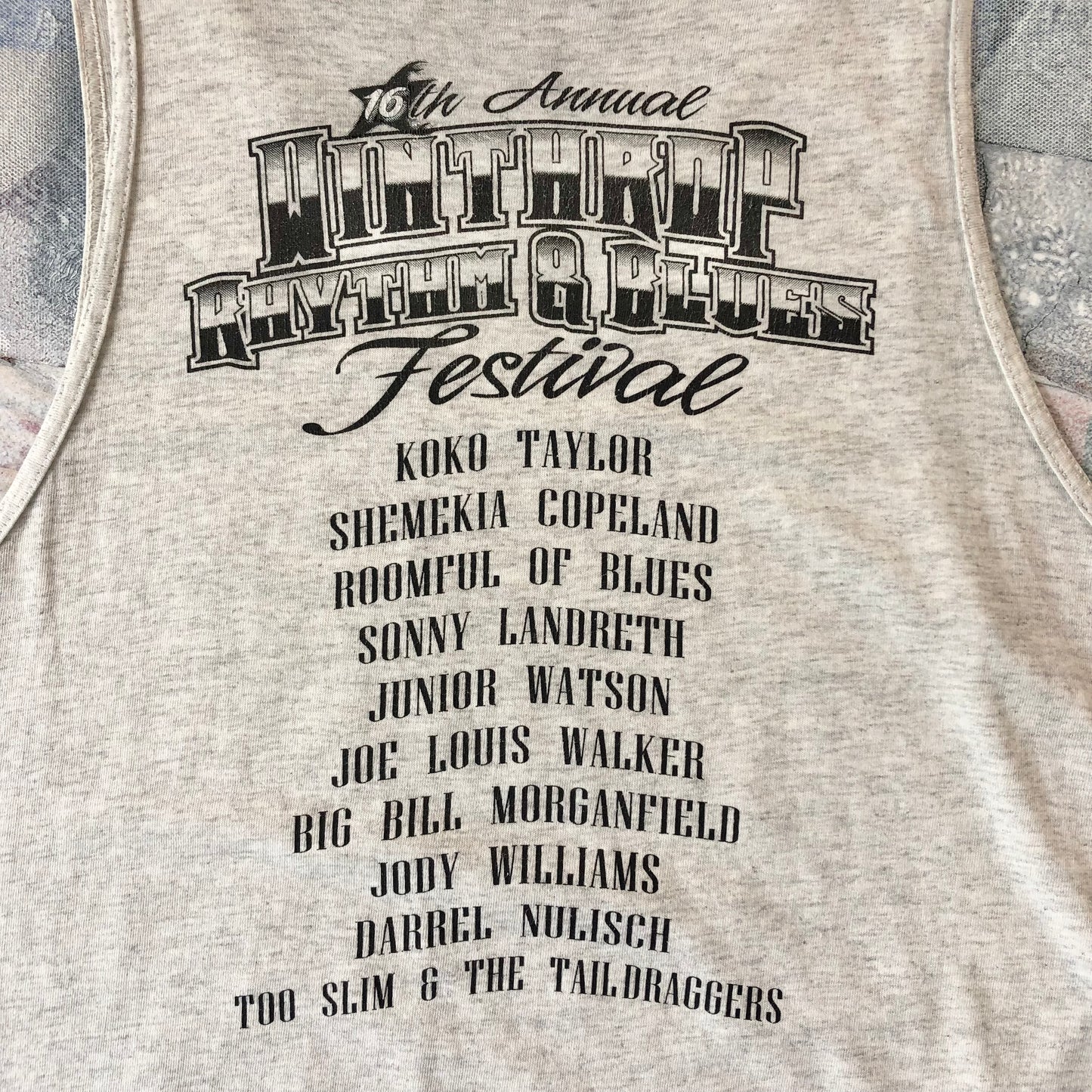 Vintage 16th Annual Winthrop Rhythm & Blues Festival Tank Top L