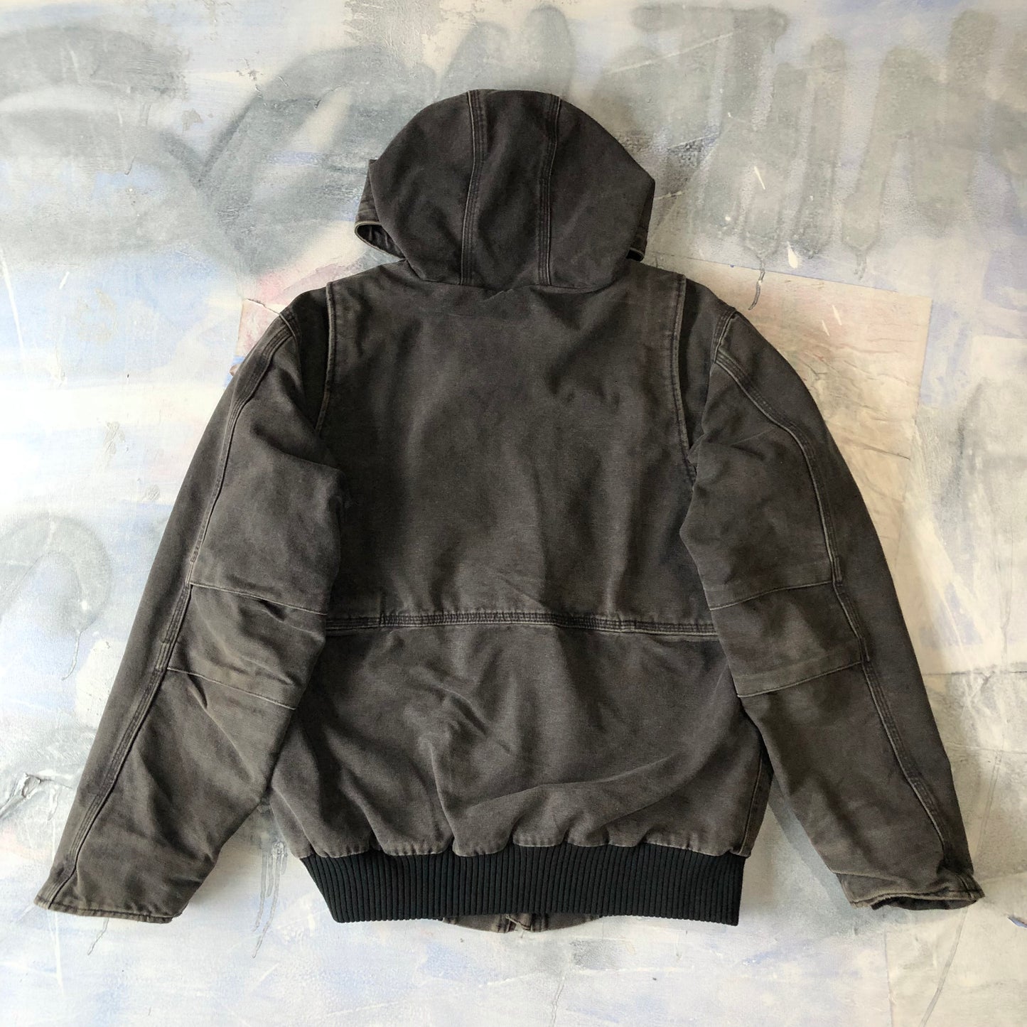 Carhartt J130 Retro Zip Hooded Workwear Jacket M