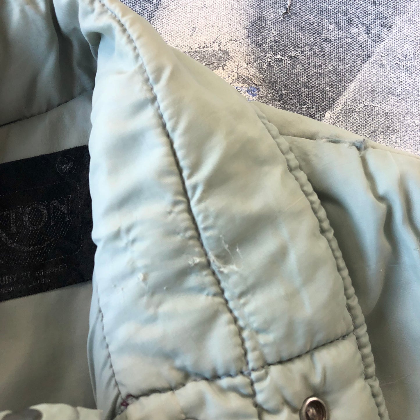 Vintage Two Tone Down Button Vest L