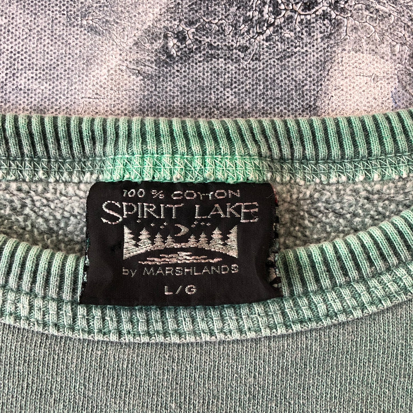 Vintage Marshalands Serenity Embroided Crewneck Sweatshirt L