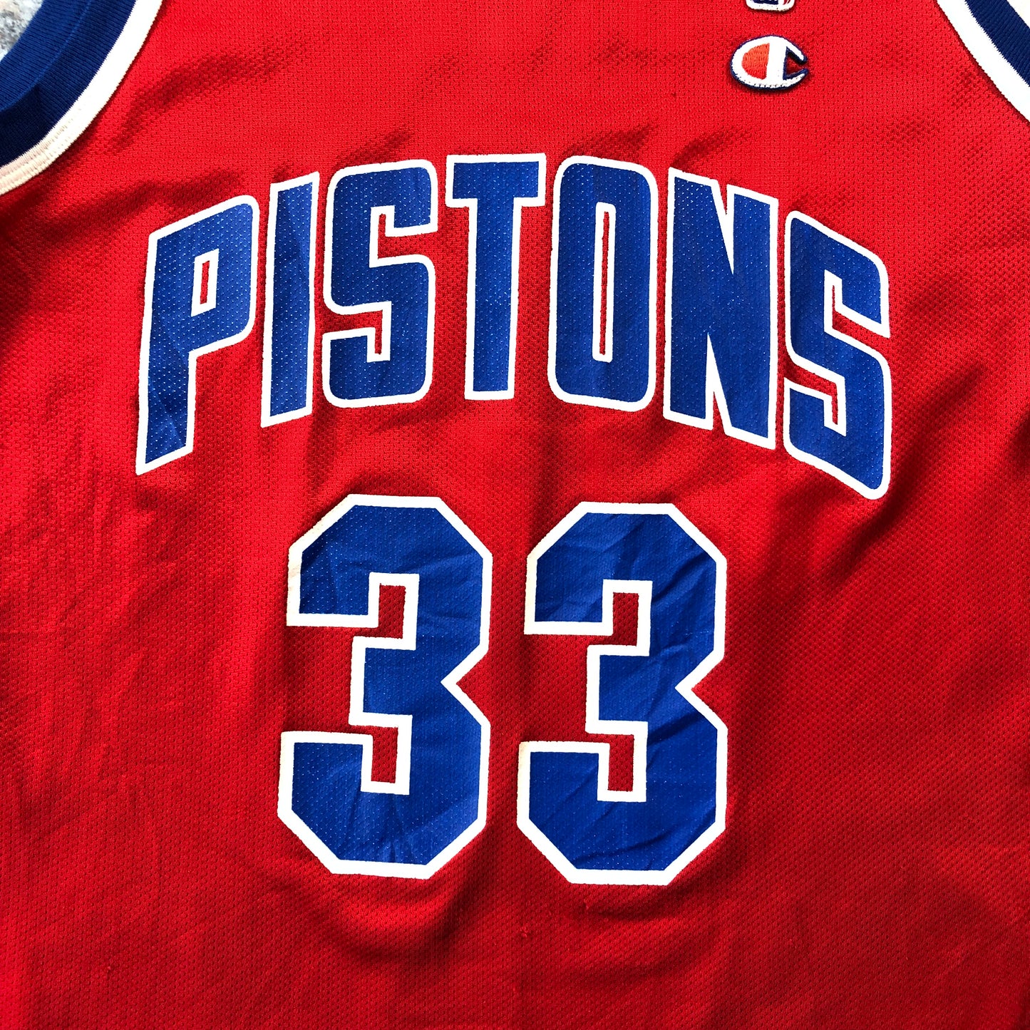 Champion NBA Detroit Pistons Grant Hill 33 Jersey M