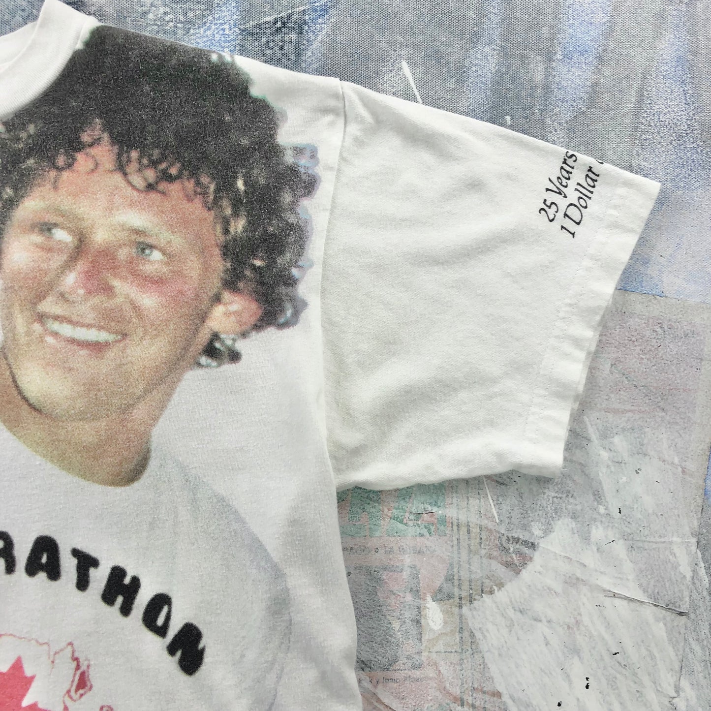 Vintage Terry Fox Marathon Of Hope AOP T Shirt M