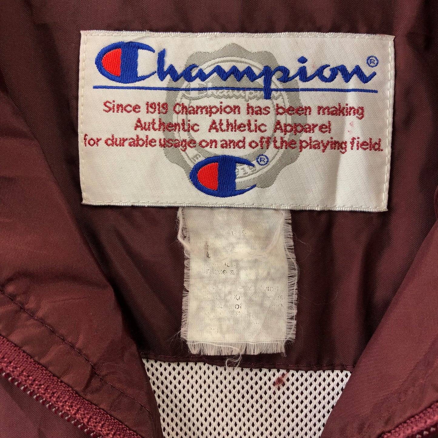 Champion Retro Windbreaker Zip Jacket XL