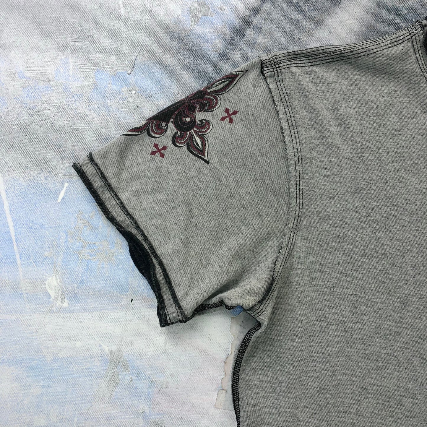 Vintage Y2K Affliction Live Fast Reversible T Shirt L