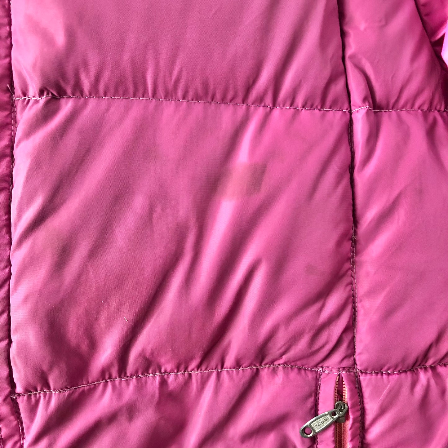 Vintage 70s Down Hooded Zip Jacket XL