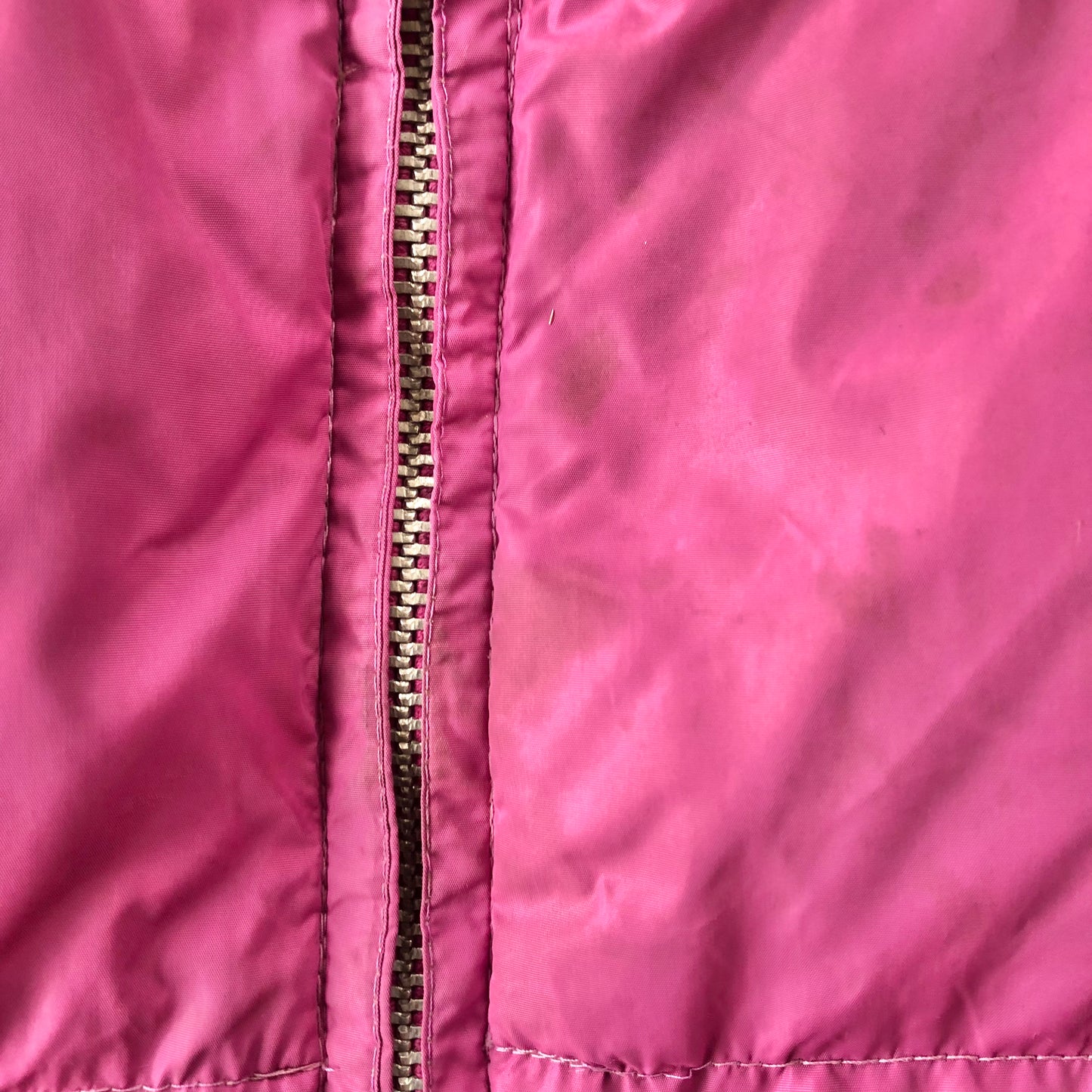 Vintage 70s Down Hooded Zip Jacket XL