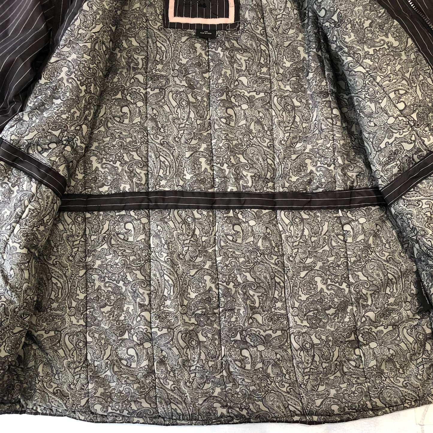 No Fear Retro Pin Stripe Hooded Zip Jacket XXL
