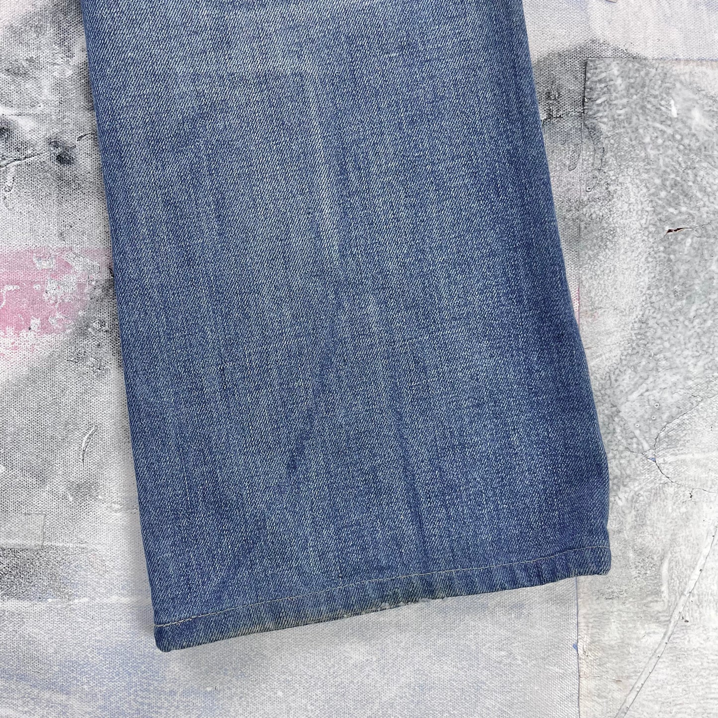 Diesel Bootcut Distressed Style Button Fly Selvedge Denim Jean W34