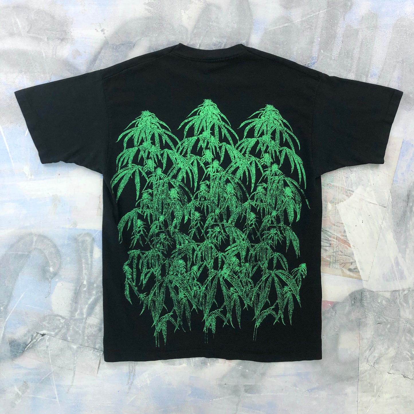 Vintage 90s Legalize Now Cannabis AOP Single Stitch T Shirt XL