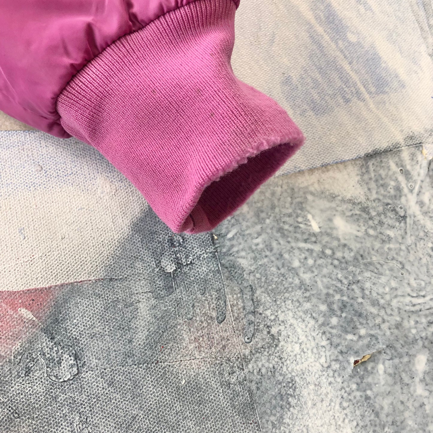 Vintage 70s Down Hooded Zip Jacket XL