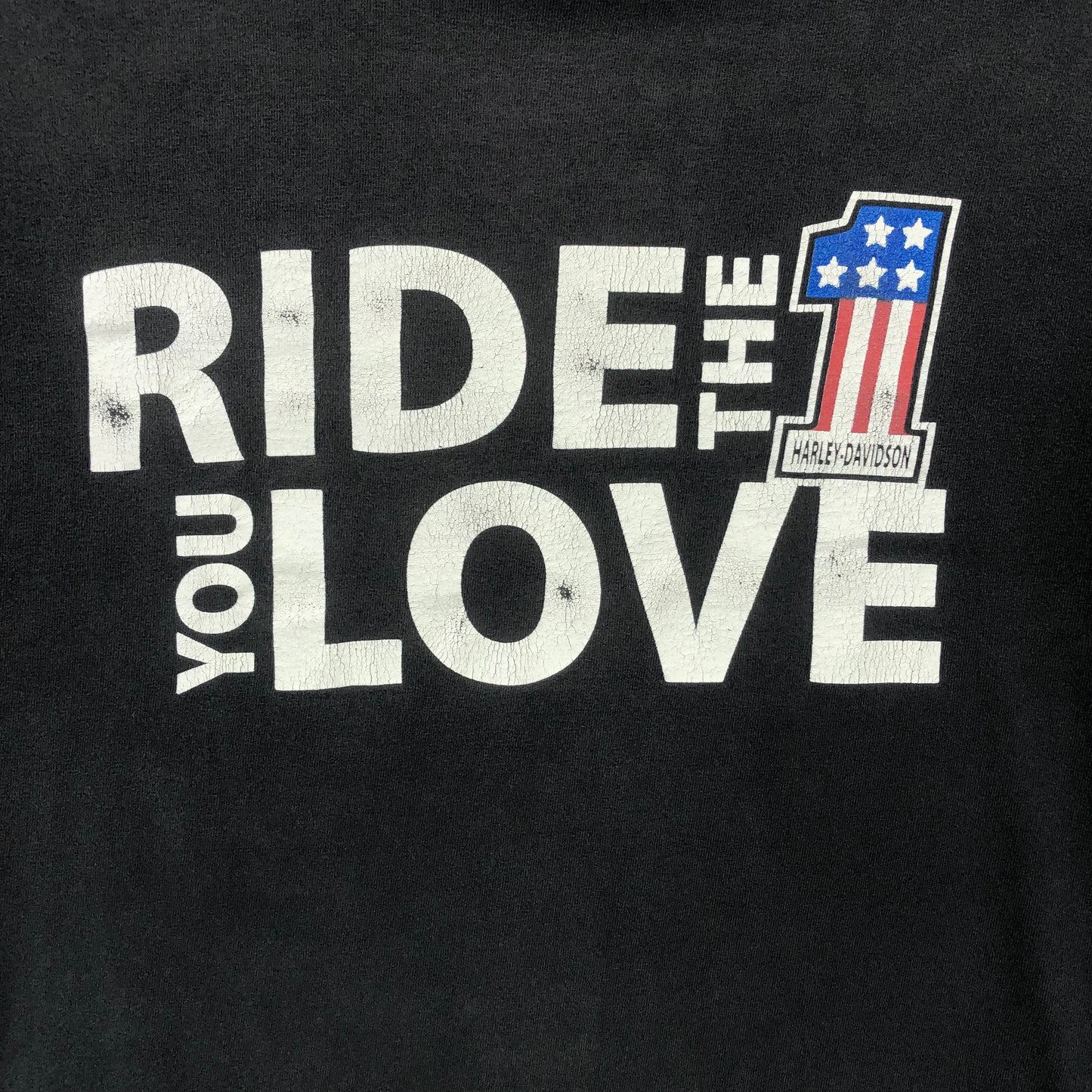 Vintage Harley Davidson Motorcycles Ride the One You Love Hawaii T Shirt L