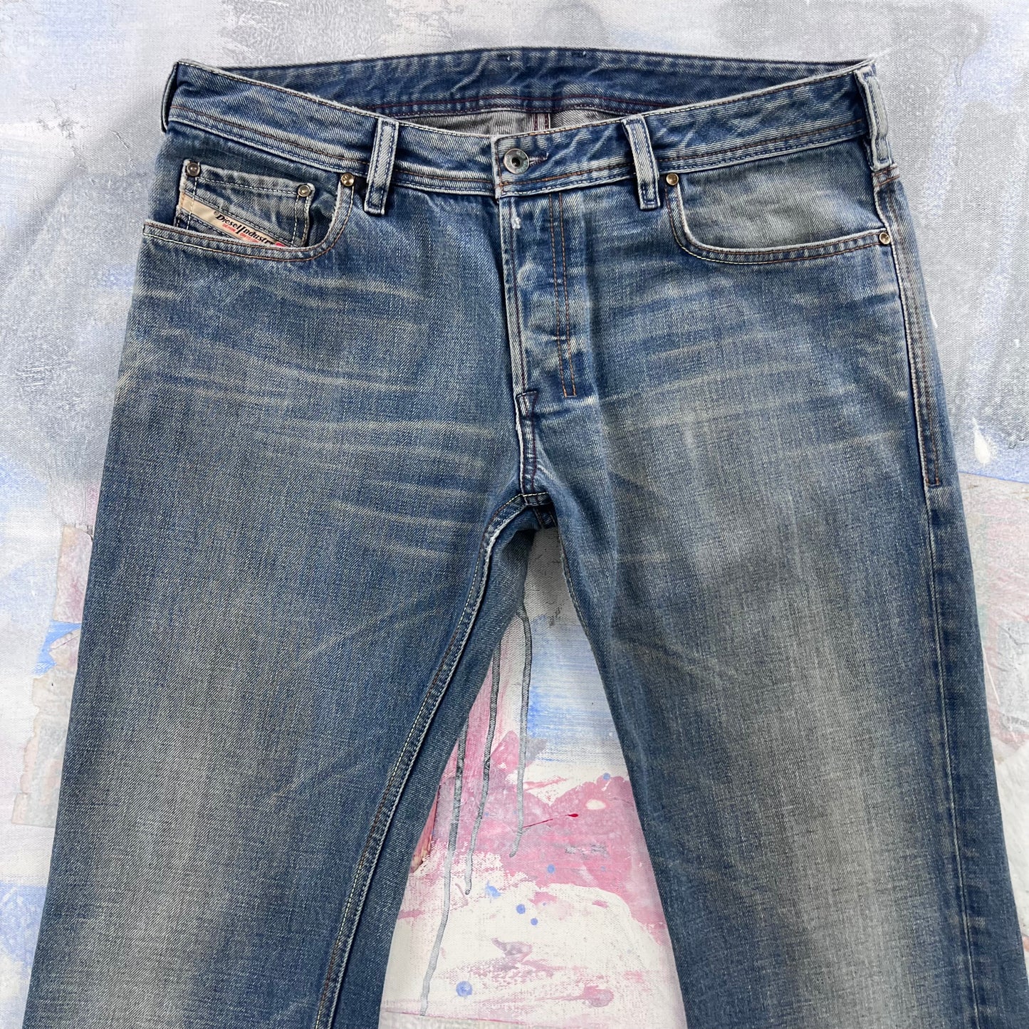 Diesel Bootcut Button Fly Selvedge Denim Jean W34