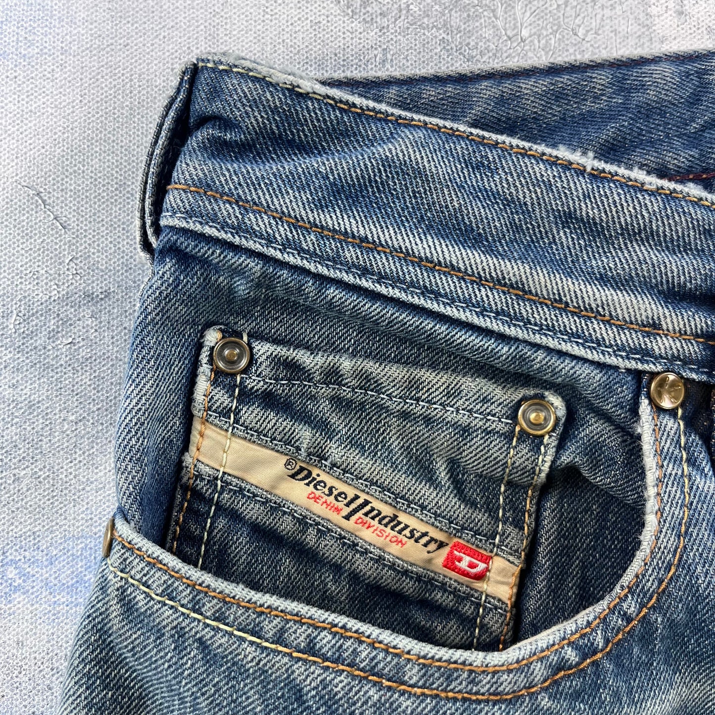 Diesel Bootcut Button Fly Selvedge Denim Jean W34