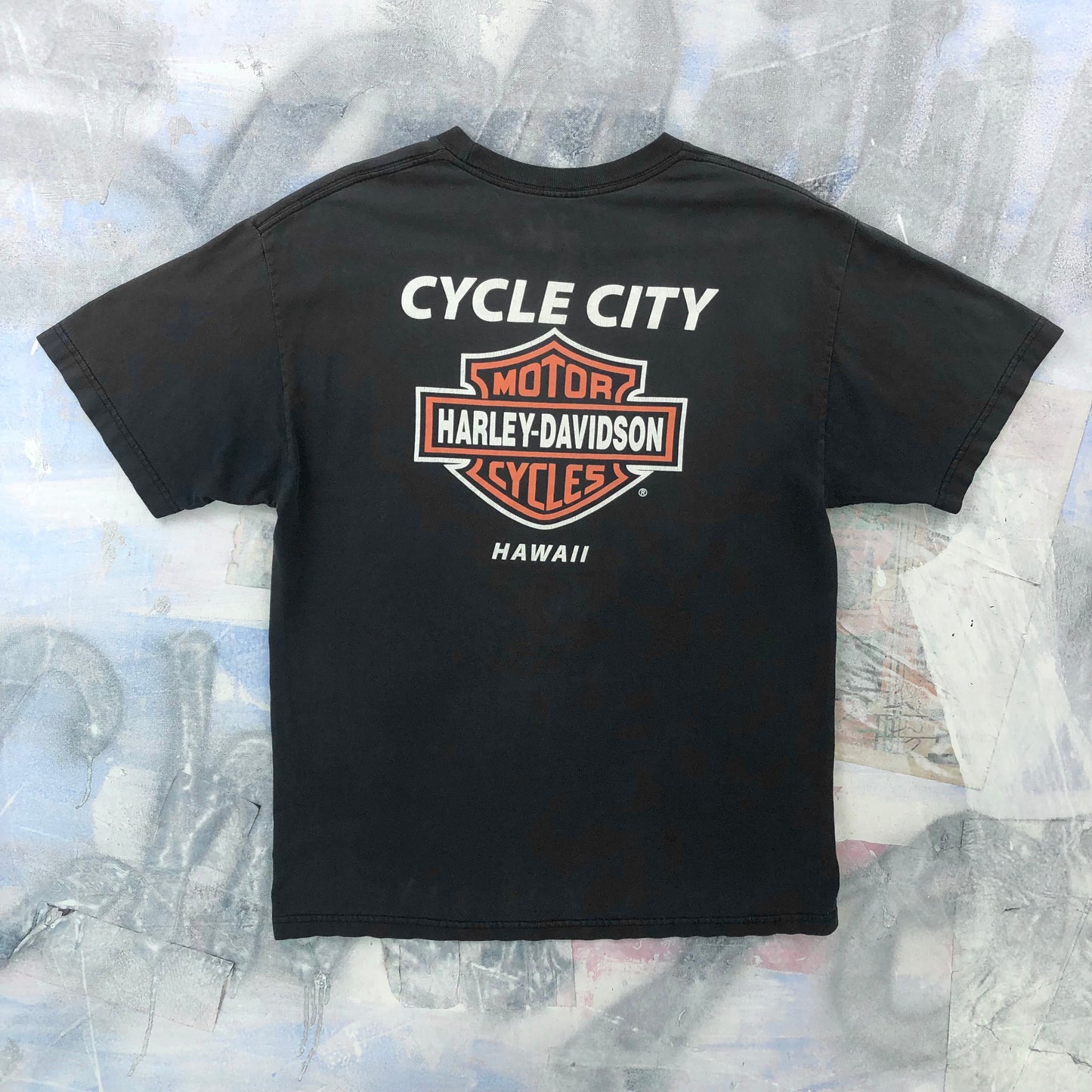 Vintage Harley Davidson Motorcycles Ride the One You Love Hawaii T Shirt L