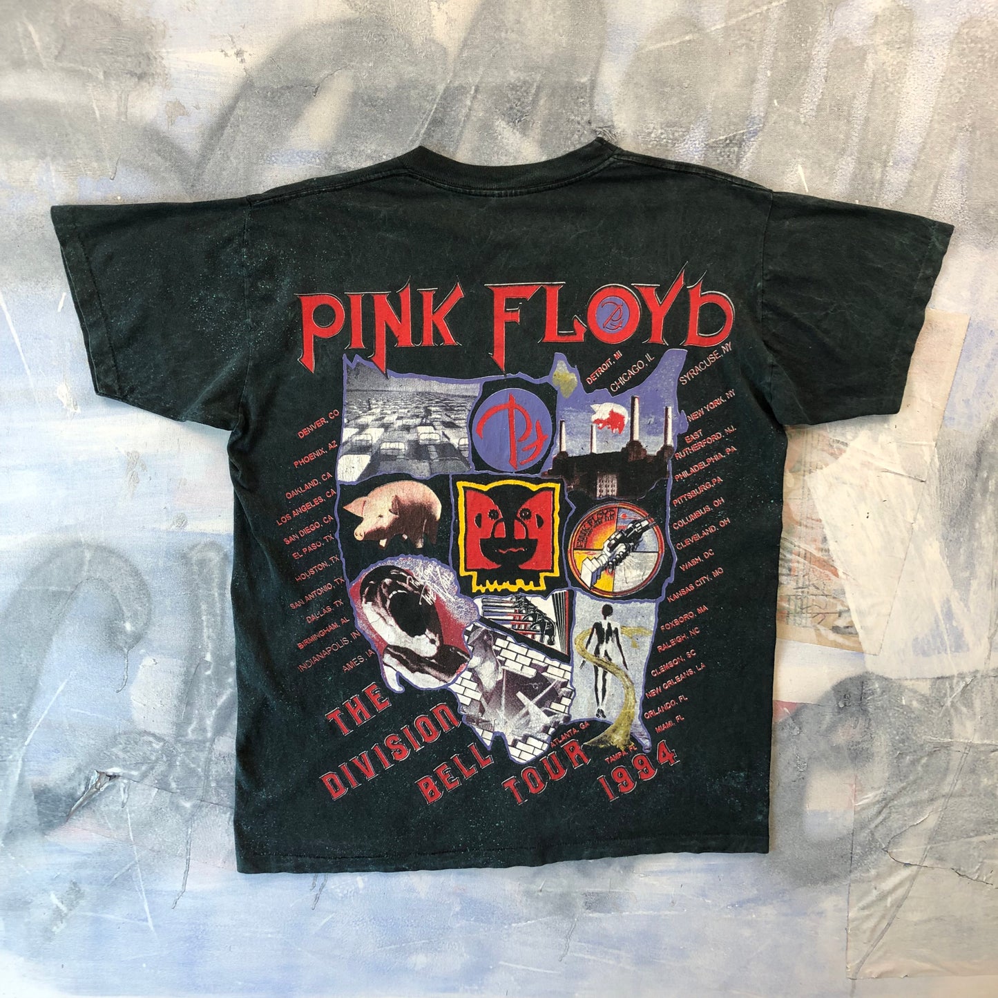 Vintage USA Pink Floyd The Division Bell Tour 1994 T Shirt XL
