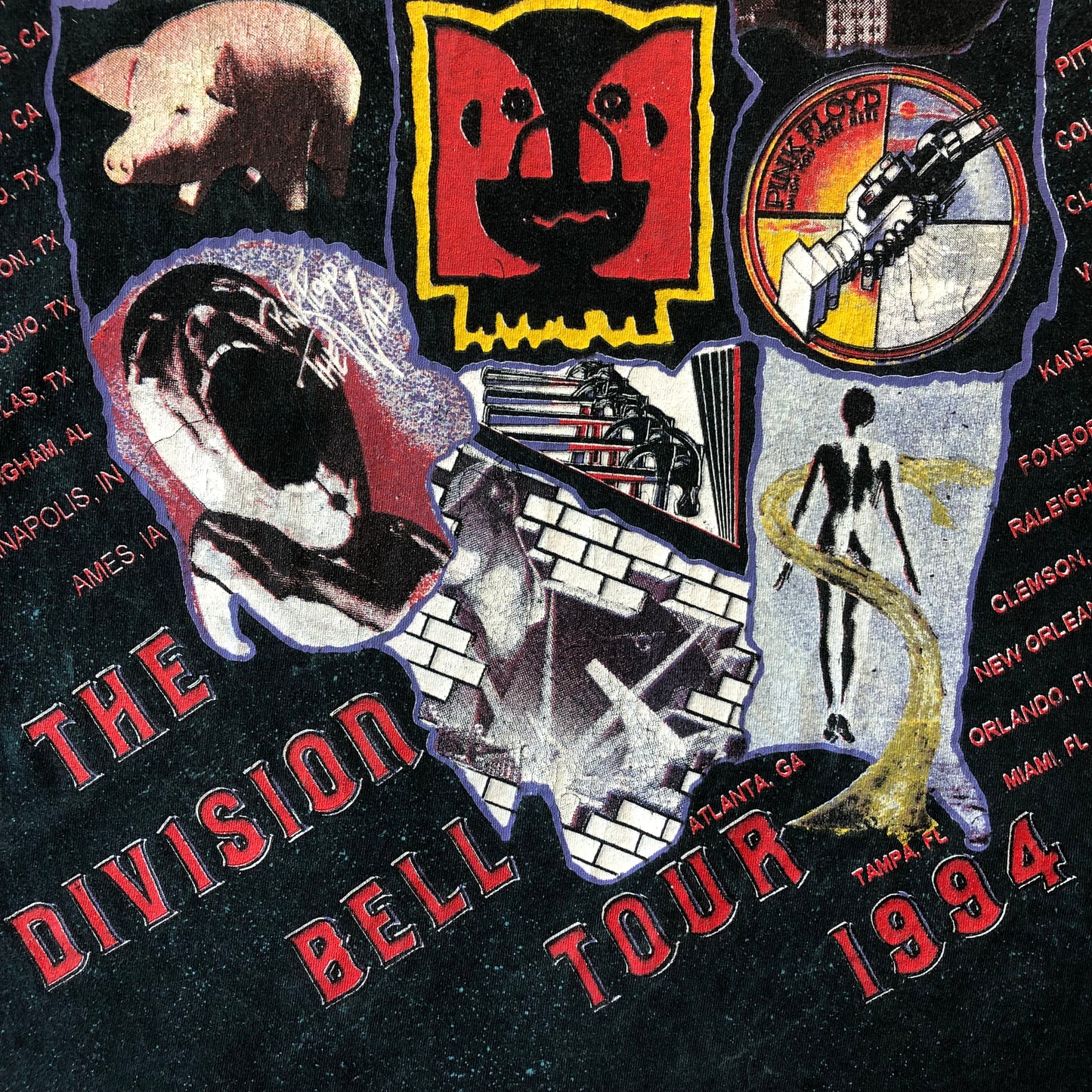 Vintage USA Pink Floyd The Division Bell Tour 1994 T Shirt XL
