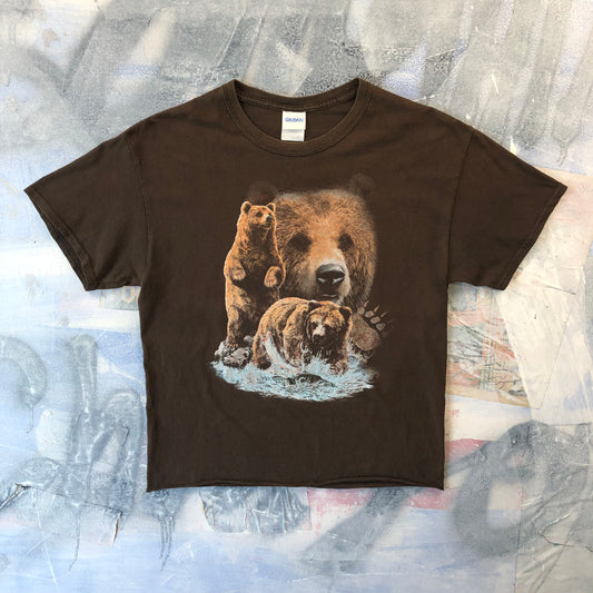 Vintage Grizzly Bear Nature T Shirt M
