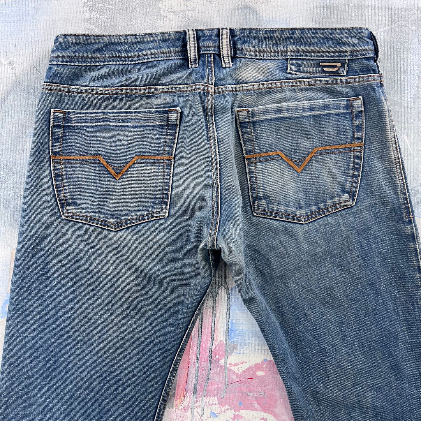 Diesel Bootcut Button Fly Selvedge Denim Jean W34
