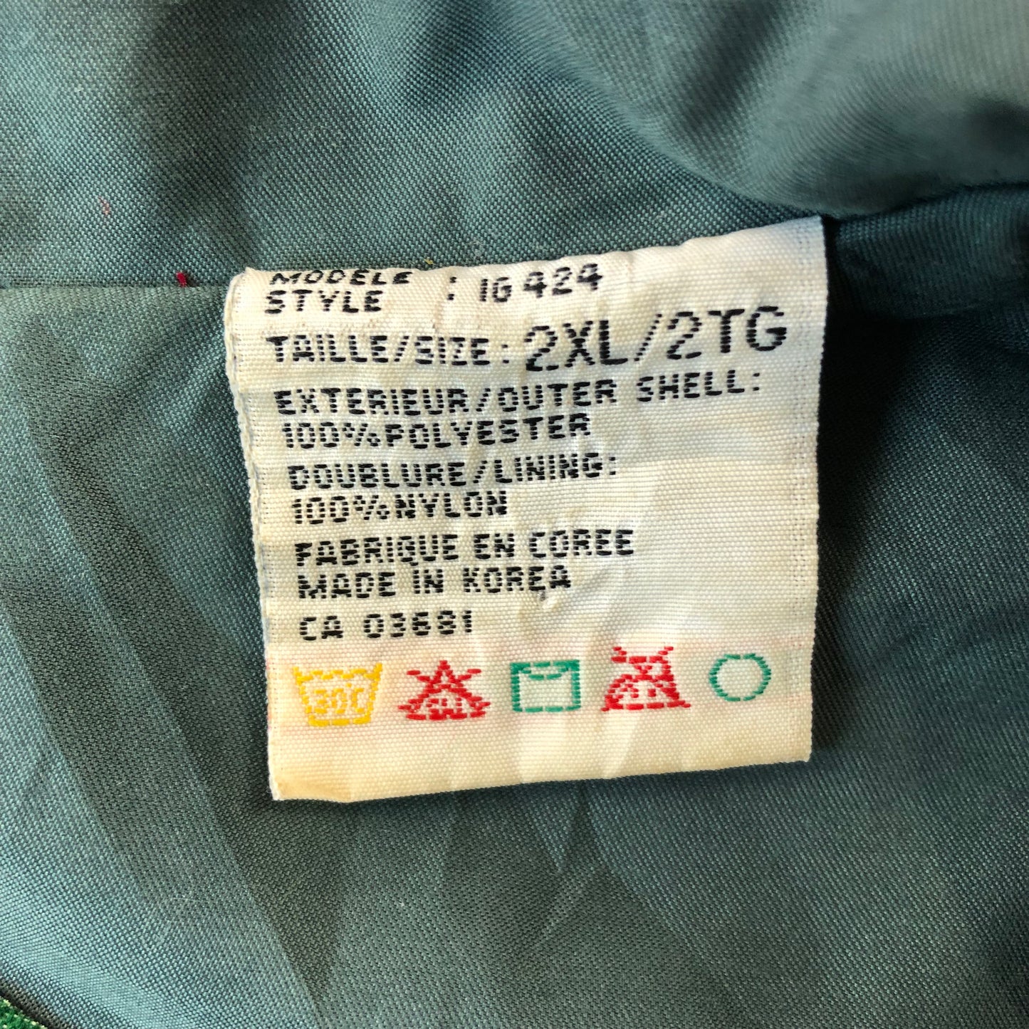 Vintage Lightweight Harrington Zip Jacket XXL