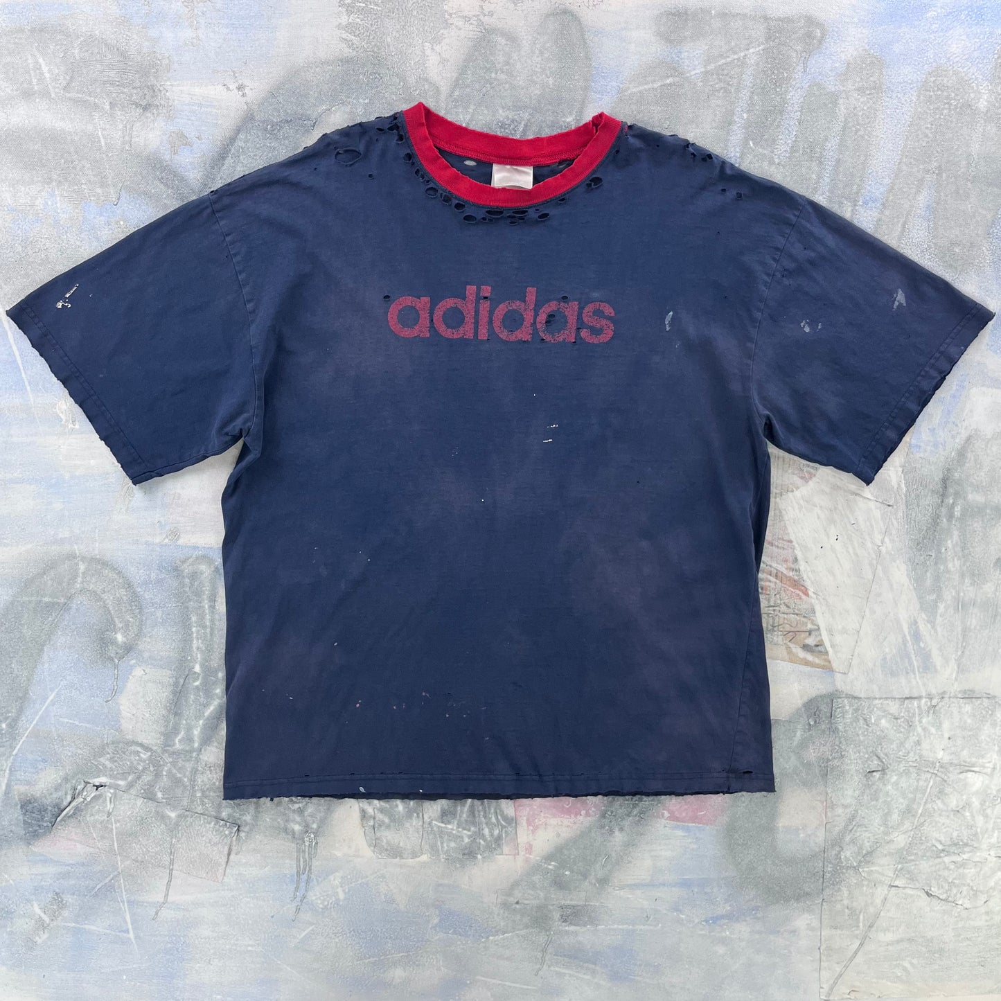Vintage 90s Adidas Ringer T Shirt XL