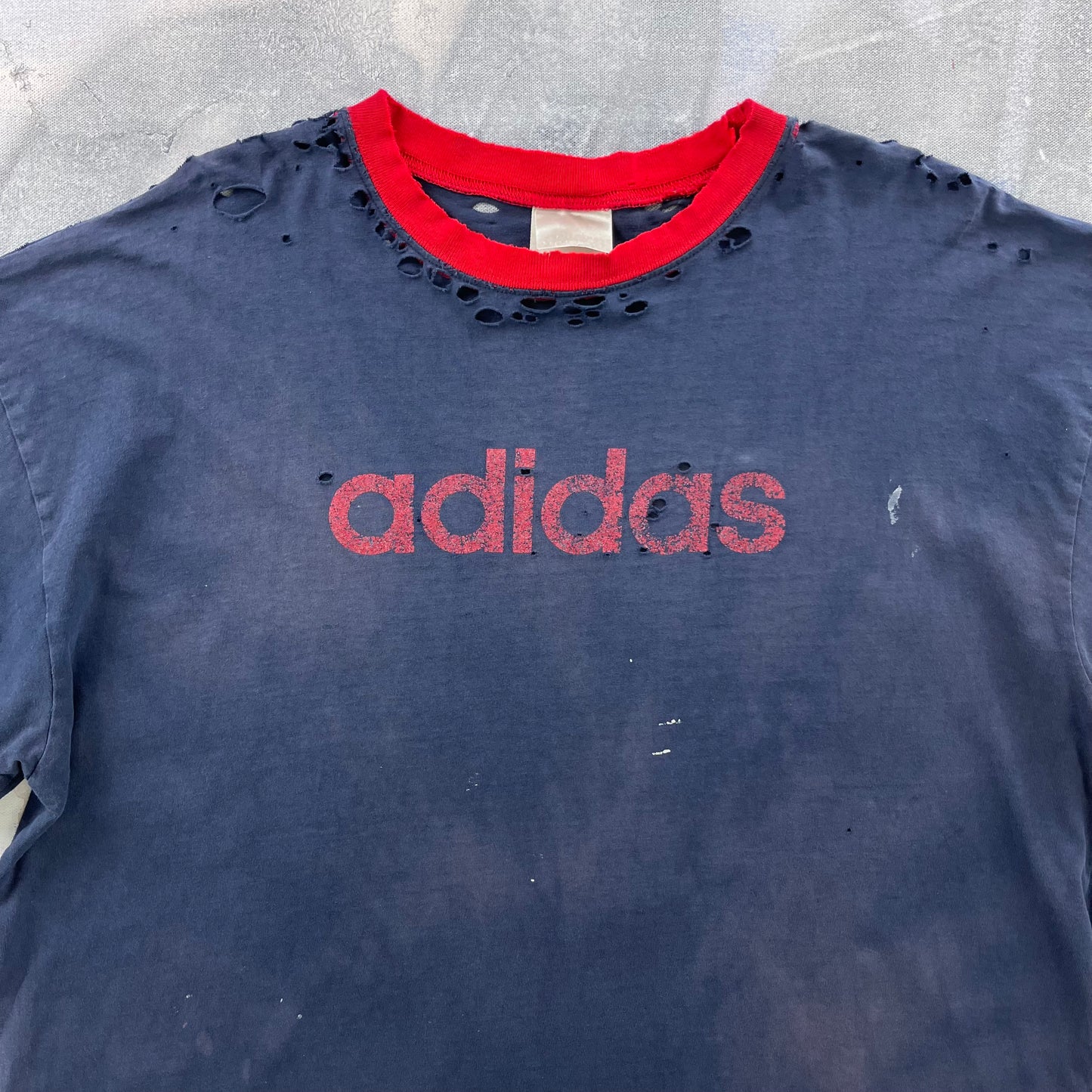 Vintage 90s Adidas Ringer T Shirt XL