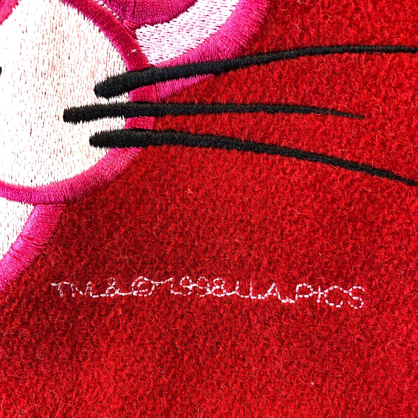 Vintage 90s Roots Canada Pink Panther Varsity Button Jacket XL