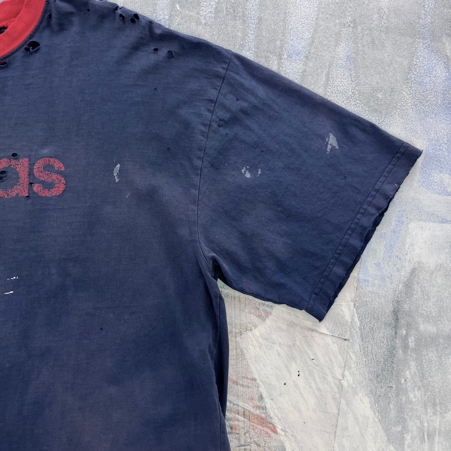 Vintage 90s Adidas Ringer T Shirt XL