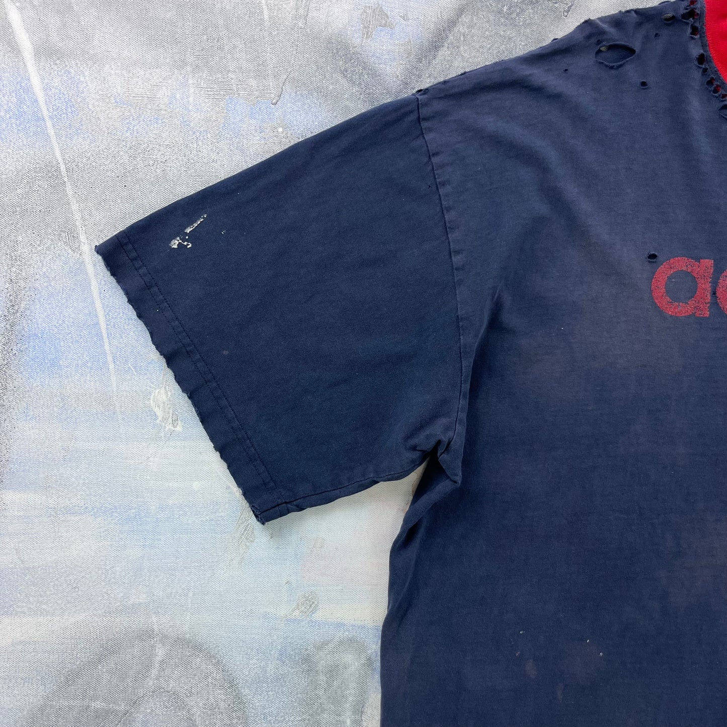 Vintage 90s Adidas Ringer T Shirt XL
