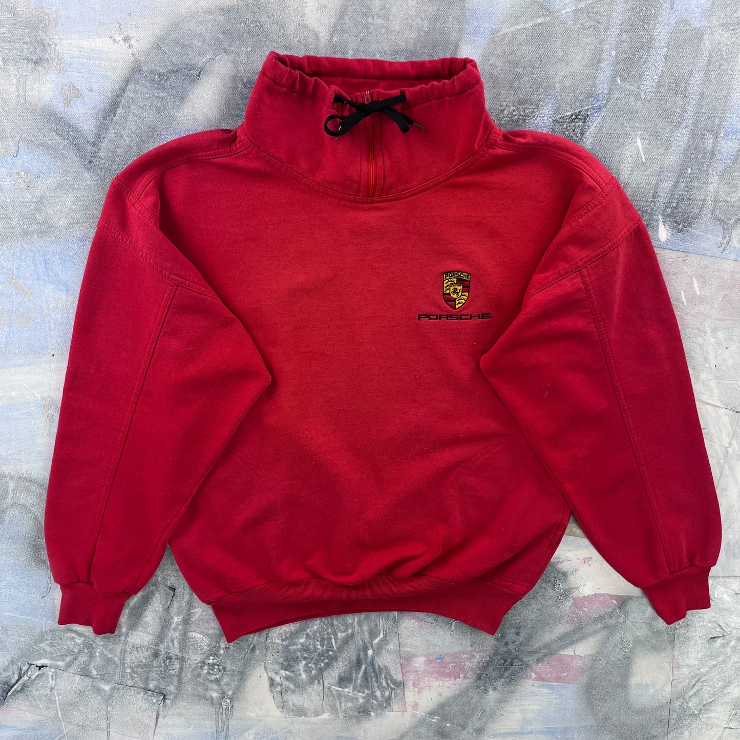 Vintage Porsche Sport Zip Sweatshirt M