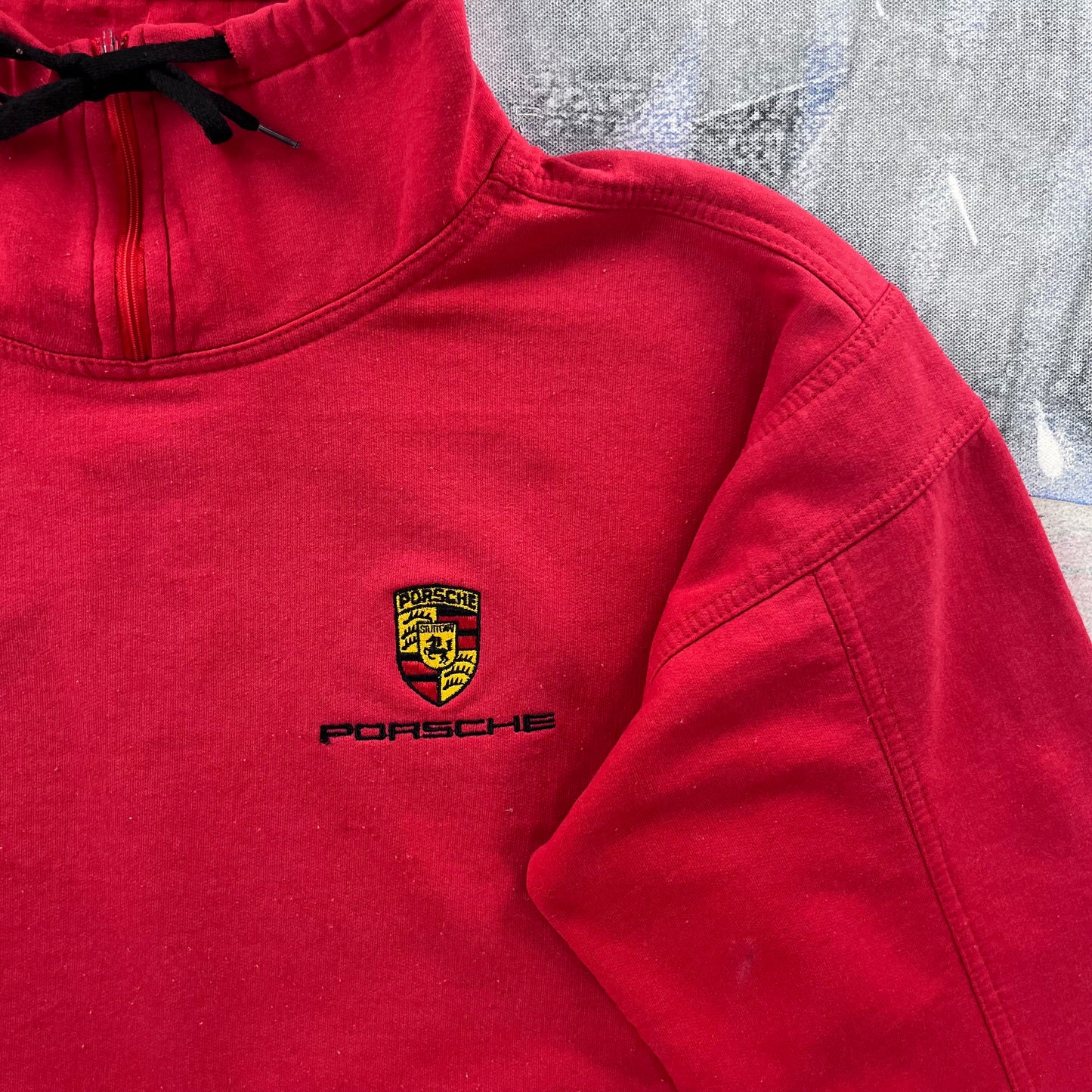 Vintage Porsche Sport Zip Sweatshirt M