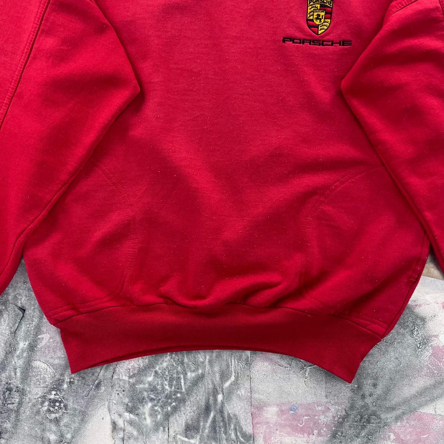 Vintage Porsche Sport Zip Sweatshirt M
