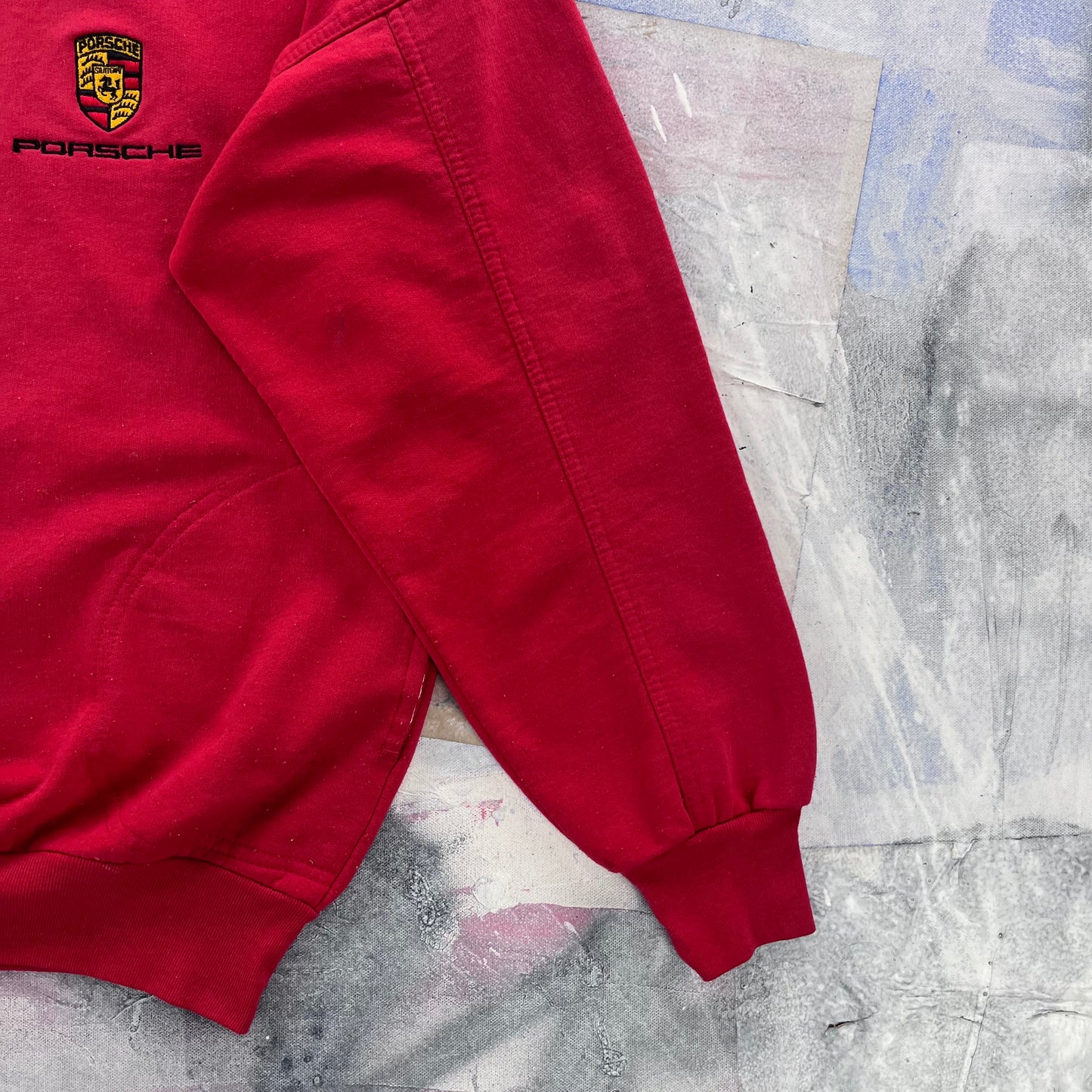 Vintage Porsche Sport Zip Sweatshirt M