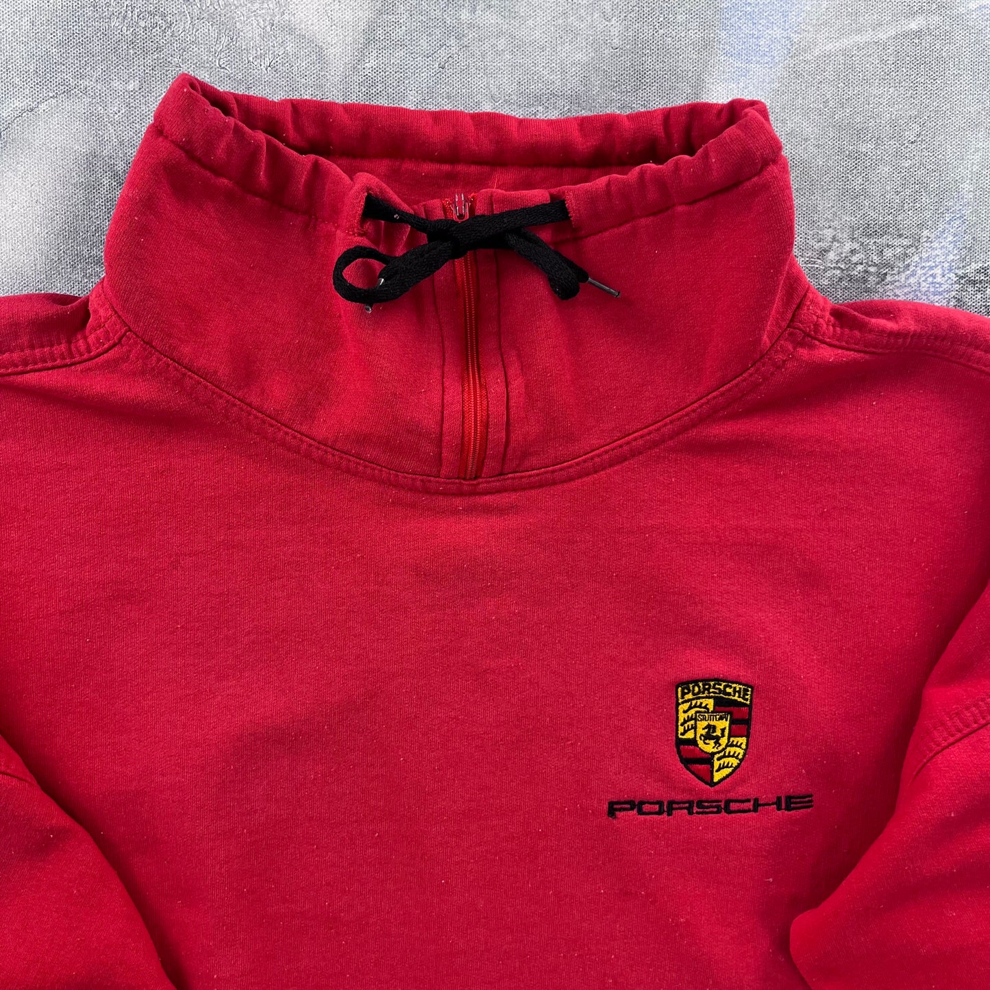 Vintage Porsche Sport Zip Sweatshirt M