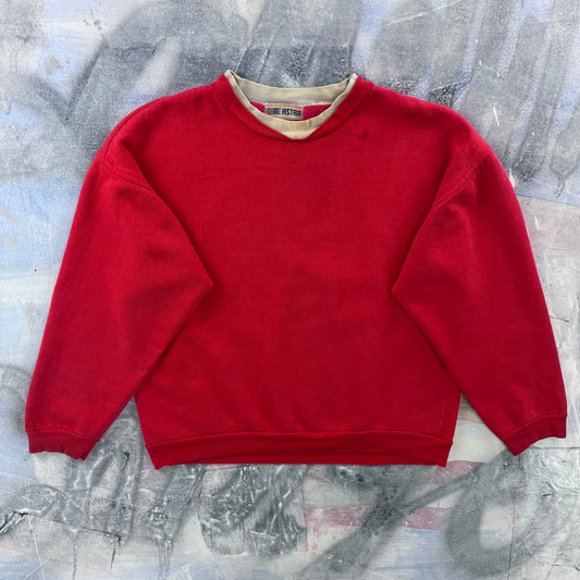 Vintage Two Tone Crewneck Sweatshirt L
