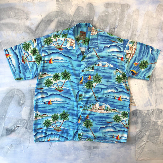 Vintage Pineapple Connection Hawaiian Shirt XXL